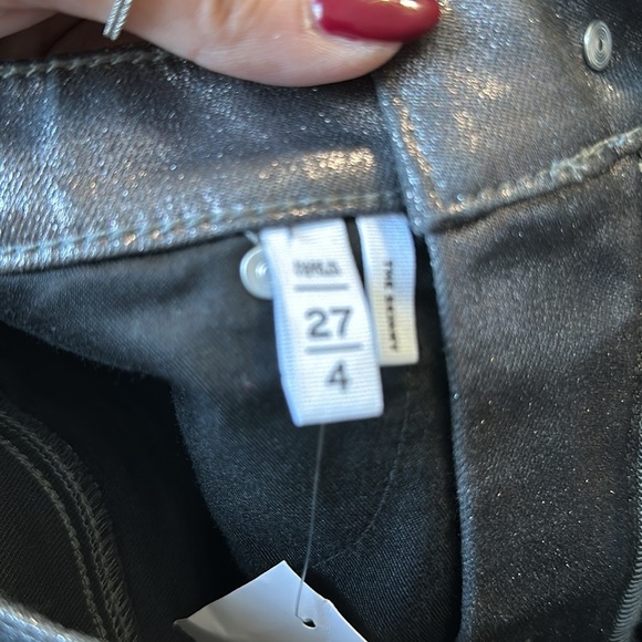 Loft High Rise Skinny Metallic Jeans Size 27/4 NWT - Picture 6 of 7